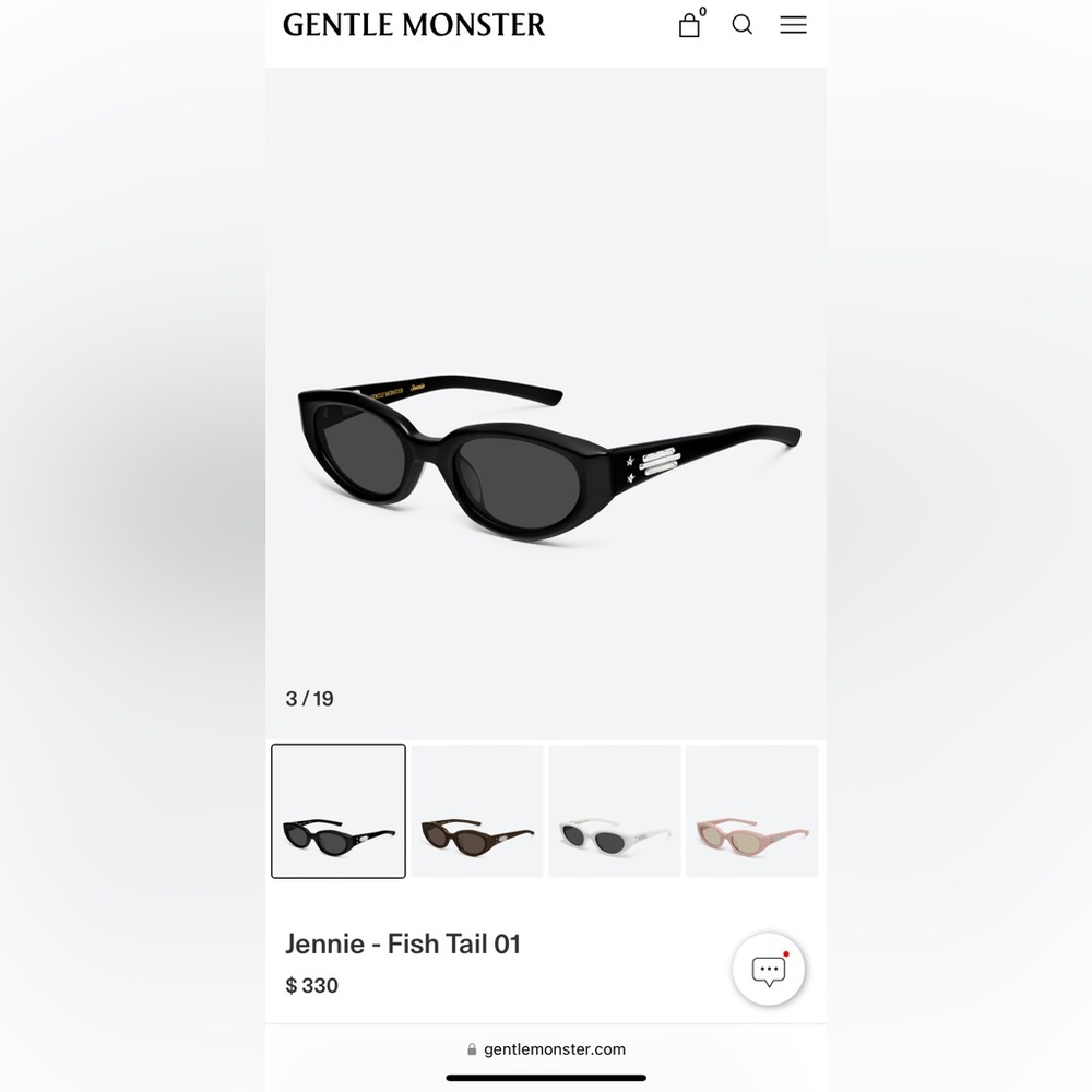 Gentle Monster Jennie - Fish Tail 01